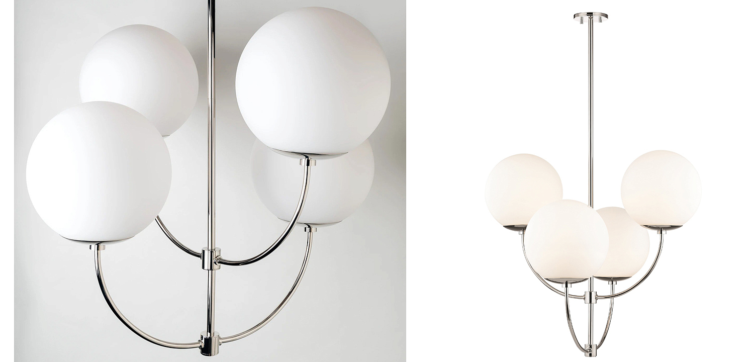Люстра Breasal White Matte Balls Chandelier Chrome Люстра Breasal White Matte Balls Chandelier Chrome - Loft-Concept в Брянске