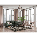 Люстра многоярусная с переплетенными металлическими элементами черного и золотого цвета и прозрачными хрустальными подвесками Empire Chandelier Crystal варинант исполнения - 12 | Loft Concept в Брянске