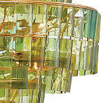 Люстра круглая каскадная Glow of Green Shades зеленое стекло варинант исполнения - 1 | Loft Concept в Брянске