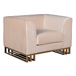 Кресло велюровое бежевое Cubic Silhouette варинант исполнения - 1 | Loft Concept в Брянске