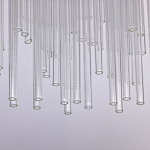 Люстра круглая с прозрачными стеклянными трубками Nembus варинант исполнения - 7 | Loft Concept в Брянске