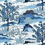 Ткань Blue landscape синий пейзах T3-89 варинант исполнения - 2 | Loft Concept в Брянске