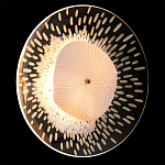 Бра с белым рельефным плафоном и стеклом с рисунком FLOW варинант исполнения - 2 | Loft Concept в Брянске