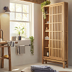 Шкаф из массива тика Okino Wood Cabinet варинант исполнения - 8 | Loft Concept в Брянске