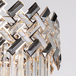 Люстра многоярусная с переплетенными металлическими элементами черного и золотого цвета и прозрачными хрустальными подвесками Empire Chandelier Crystal варинант исполнения - 7 | Loft Concept в Брянске