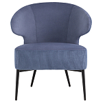 Современное мягкое кресло на металлических ножках Rakush Blue варинант исполнения - 2 | Loft Concept в Брянске