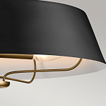 Подвесной светильник с конусовидным металлическим абажуром черного цвета Kichler варинант исполнения - 16 | Loft Concept в Брянске