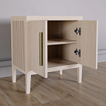 Тумбочка Primo с дверцами шпон Светлый дуб варинант исполнения - 3 | Loft Concept в Брянске