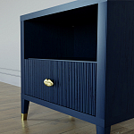 Прикроватная тумбочка с полкой Elsa Dreams Blue варинант исполнения - 3 | Loft Concept в Брянске