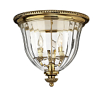 Потолочный светильник цвета латунь с прозрачным плафоном в форме чаши Hinkley варинант исполнения - 8 | Loft Concept в Брянске