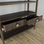 Стеллаж с двумя ящиками Elsa Dreams Walnut варинант исполнения - 3 | Loft Concept в Брянске