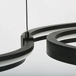 Люстра подвесная светодиодная в виде волнообразной ленты Ribbon Vortex варинант исполнения - 8 | Loft Concept в Брянске