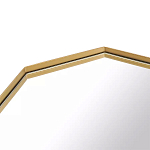 Зеркало золотистое восьмиугольной формы Octagon варинант исполнения - 2 | Loft Concept в Брянске