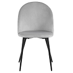 Мягкий стул в сером велюре Miruna Chair варинант исполнения - 2 | Loft Concept в Брянске