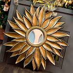 Зеркало-солнце с золотыми с лучами Rays of Peace варинант исполнения - 3 | Loft Concept в Брянске