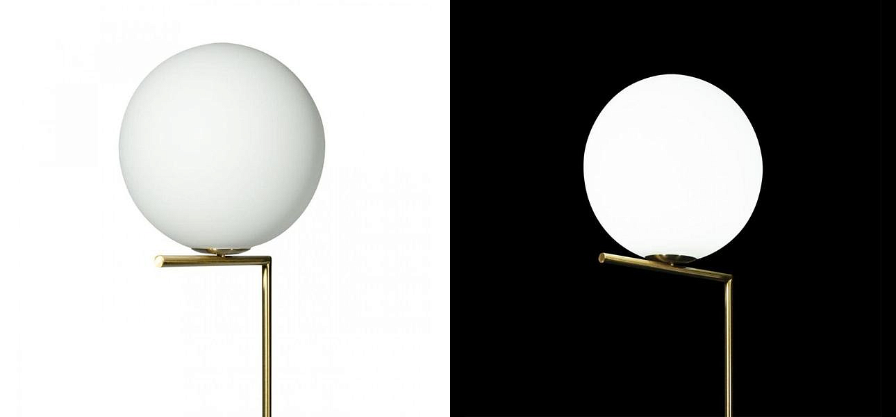 Торшер Flos IC Lights Gold c мраморным основанием Торшер Flos IC Lights Gold c мраморным основанием - Loft-Concept в Брянске