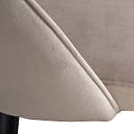 Стул велюровый серо-бежевый Schelde Gray Beige варинант исполнения - 4 | Loft Concept в Брянске