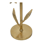 Столик с золотистым основанием в виде цветка и круглой мраморной столешницей Golden Snowdrop варинант исполнения - 4 | Loft Concept в Брянске