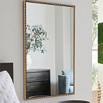 Зеркало прямоугольное в фактурной золотой раме Reflective Fabric варинант исполнения - 6 | Loft Concept в Брянске