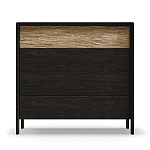 Комод 4 ящика с подсветкой на рельефном фасаде Warm Industrial варинант исполнения - 1 | Loft Concept в Брянске