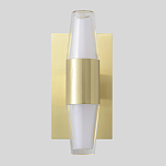 Бра с золотым основанием и прозрачным плафоном цилиндрической формы Golden Geometry варинант исполнения - 1 | Loft Concept в Брянске