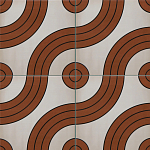 Дизайнерская плитка с узором Дорожки 2 варинант исполнения - 1 | Loft Concept в Брянске