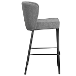 Стул барный серый с широкой закругленной спинкой Bar Chair Gray варинант исполнения - 1 | Loft Concept в Брянске