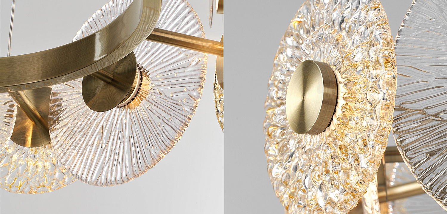 Люстра Clear and Amber Discs Chandelier Люстра Clear and Amber Discs Chandelier - Loft-Concept в Брянске