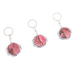 Зеркало брелок складное двухстороннее из натурального камня Родонит Stone Mirrors варинант исполнения - 8 | Loft Concept в Брянске