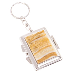 Зеркало брелок складное двухстороннее из натурального камня Оникс Silver Stone Mirrors варинант исполнения - 1 | Loft Concept в Брянске