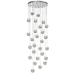 Люстра каскадня с 27-ю прозрачными шарообразными подвесами Bubbles Bocci варинант исполнения - 4 | Loft Concept в Брянске