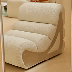 Кресло мягкое без подлкотников White Sheepskin Armchair варинант исполнения - 1 | Loft Concept в Брянске