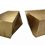 Комплект из 2-х дизайнерский журнальных столов геометрической формы Ribefyk варинант исполнения - 1 | Loft Concept в Брянске