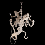 Люстра с тремя фигурами обезьян с лампочками в руках белого цвета Hanging Monkey варинант исполнения - 2 | Loft Concept в Брянске