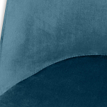 Барный стул вращающийся со спинкой Синий Велюр Vendramin Chair варинант исполнения - 4 | Loft Concept в Брянске