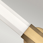 Бра для ванных комнат горизонтальное с длинным белым матовым плафоном в форме шестиугольника на круглом основании Hinkley варинант исполнения - 10 | Loft Concept в Брянске