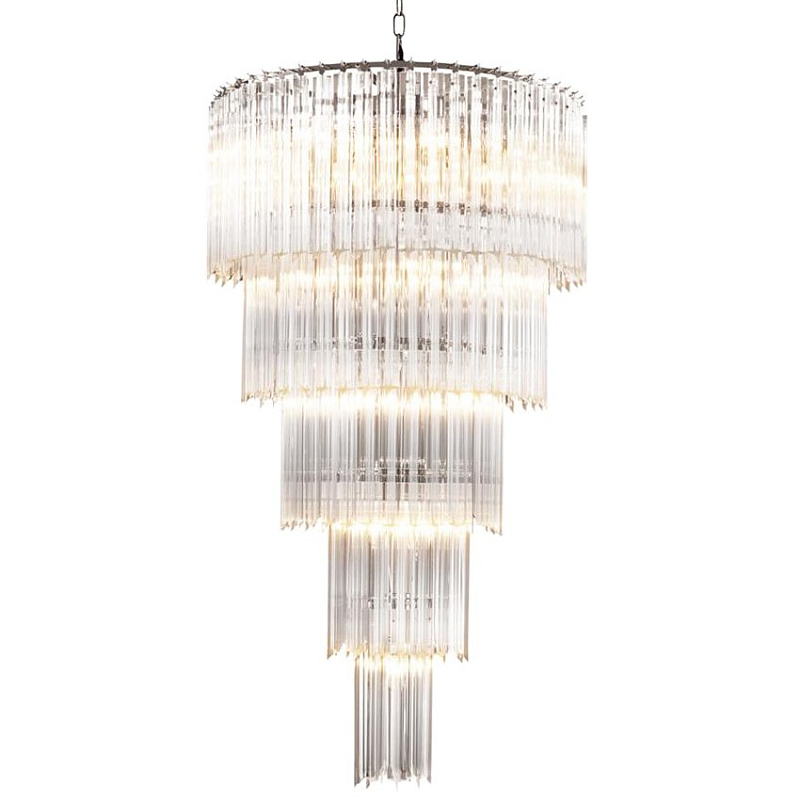 Люстра Chandelier Alpina L Никель Прозрачный (Transparent) Люстра Chandelier Alpina L Никель Прозрачный (Transparent) в Брянске | Loft Concept