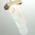 Подвесной светильник с белыми вертикальными элементами Alabaster Totem варинант исполнения - 11 | Loft Concept в Брянске