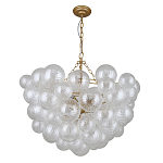 Люстра подвесная с рифлёными стеклянными шарами в форме воздушного облака Berries Chandelier варинант исполнения - 1 | Loft Concept в Брянске