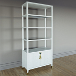 Стеллаж со стеклянными полками Elsa Dreams White варинант исполнения - 1 | Loft Concept в Брянске