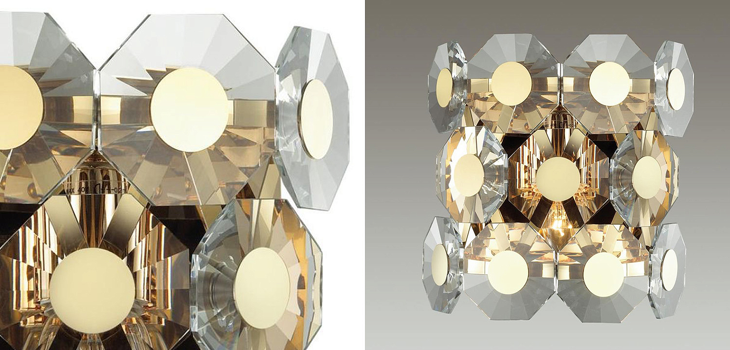 Бра Crystal Octagons Gold Бра Crystal Octagons Gold - Loft-Concept в Брянске