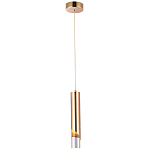 Подвесной светильник Metal Acrylic Tube Gold Hanging Lamp варинант исполнения - 2 | Loft Concept в Брянске