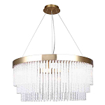 Люстра подвесная со стеклянными подвесками в виде перекрученных трубочек Nembus варинант исполнения - 1 | Loft Concept в Брянске