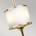Бра вертикальное с белым полукруглым плафоном и длинным стержнем L Kichler варинант исполнения - 8 | Loft Concept в Брянске