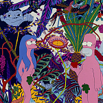 Мебельная ткань Велюр Simpsons in Paradise Т4-88 варинант исполнения - 4 | Loft Concept в Брянске