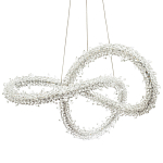 Фигурная люстра с хрустальным декором Gilbertine Crystal Curly Ring Chandelier варинант исполнения - 1 | Loft Concept в Брянске
