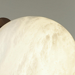 Настенно-потолочный светильник с плафоном в форме шара из алебастра Cryptocrystalline Stone варинант исполнения - 6 | Loft Concept в Брянске