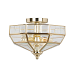 Потолочный светильник шестигранной формы с прозрачными стеклянным плафоном Elstead Lighting варинант исполнения - 9 | Loft Concept в Брянске