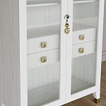 Дизайнерский шкаф витрина Elsa Dreams White с 4-мя ящиками варинант исполнения - 4 | Loft Concept в Брянске