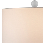 Настольная лампа белая с тканевым абажуром в форме цилиндра Morphing варинант исполнения - 2 | Loft Concept в Брянске